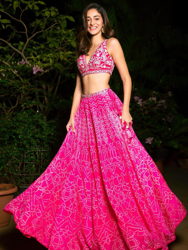 Try these sizzling lehenga blouse designs inspired by Ananya Panday.