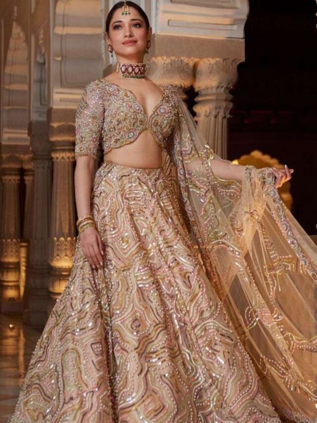 Try these Saaay Engagement Lehengas, inspired by Tamannaah Bhatia!