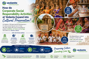 How do Corporate Social Responsibility Activities at Vedanta Expand into Cultural Preservation?